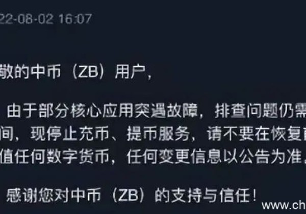 号称最安全的币圈交易所“中币”宣布暂停提现！