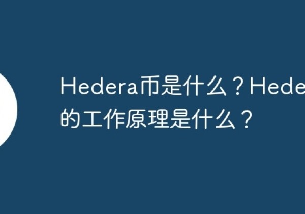 Hedera币是什么？Hedera币的工作原理是什么？