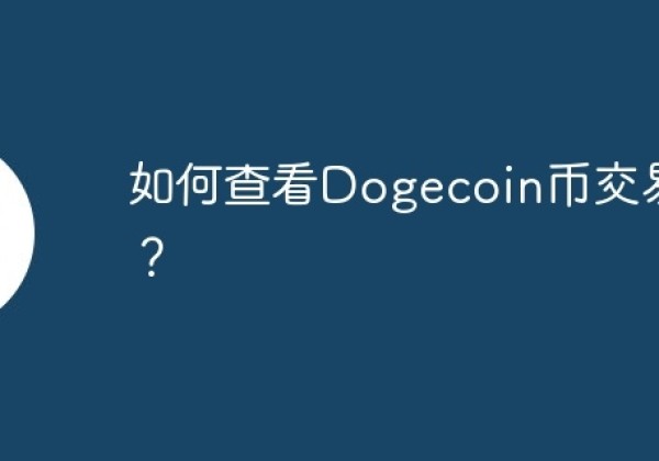 如何查看Dogecoin币交易量？