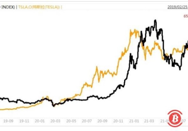 特斯拉和比特币走势出奇相似(特斯拉股票界中的比特币)