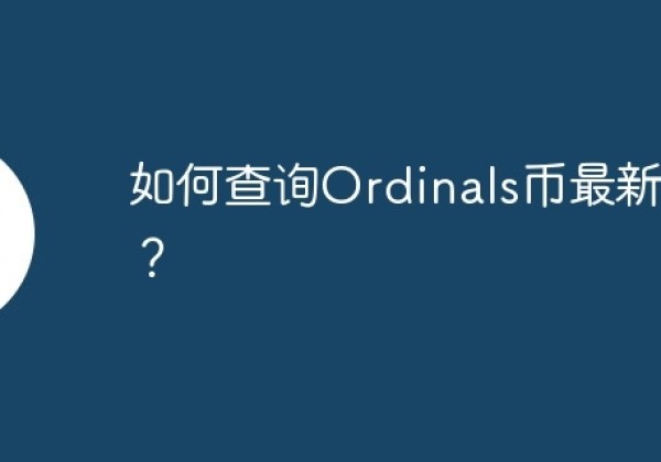 如何查询Ordinals币最新价格？