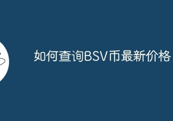 如何查询BSV币最新价格？