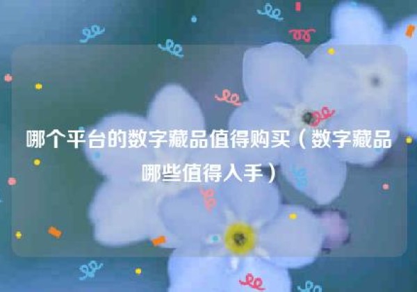 哪个平台的数字藏品值得购买（数字藏品哪些值得入手）