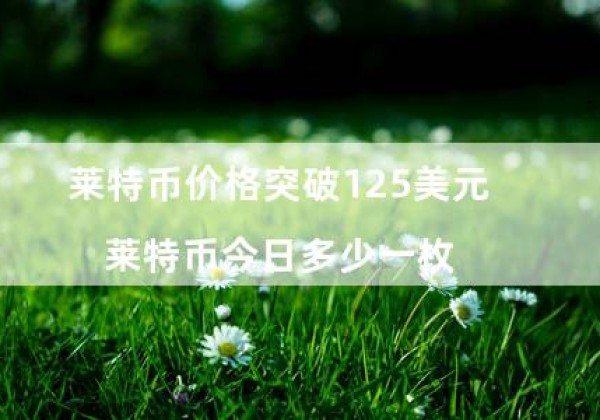 莱特币价格突破125美元（莱特币今日多少一枚）