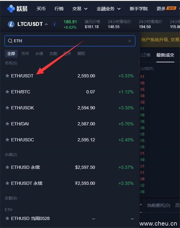 以太坊ETH如何在欧易上交易？-第3张图片-欧易下载
