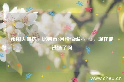 币圈大血洗，比特币6月价值缩水38%，现在能进场了吗